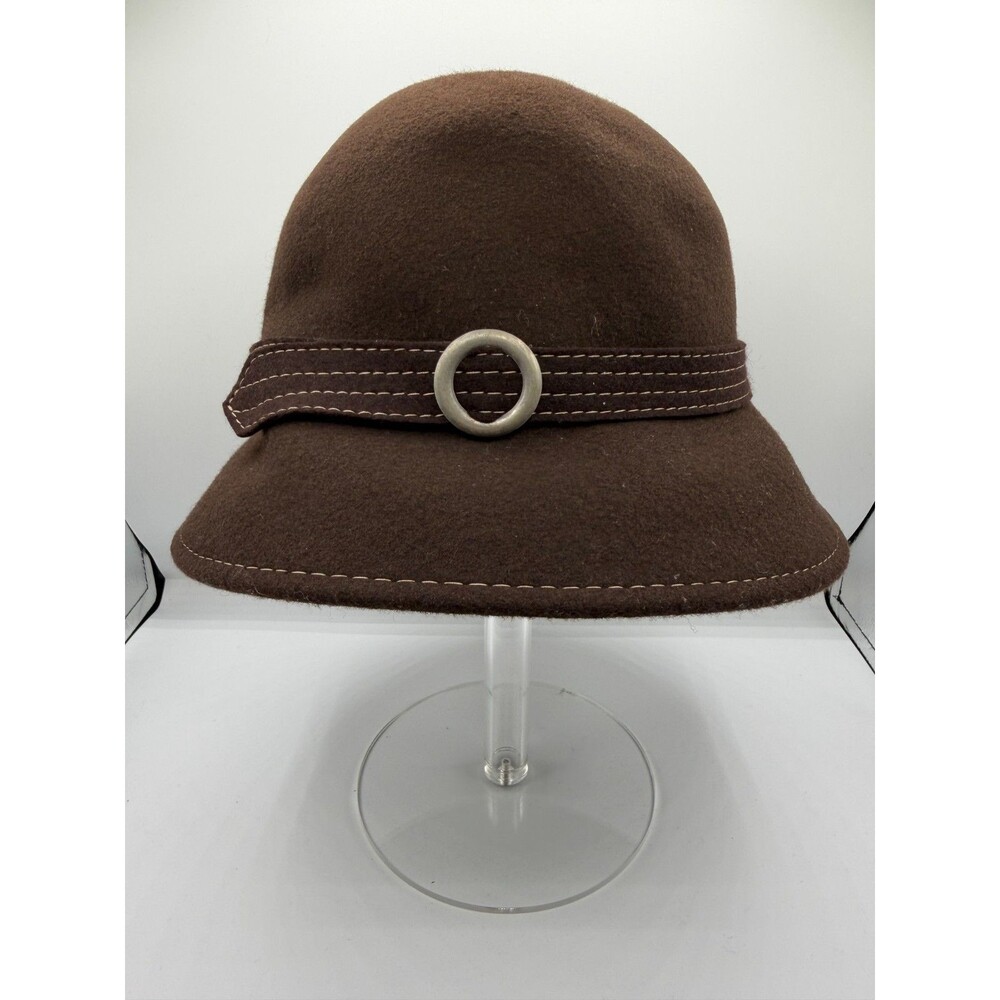 Hat: ladies Magid Hats brown wool one size boho retro vintage